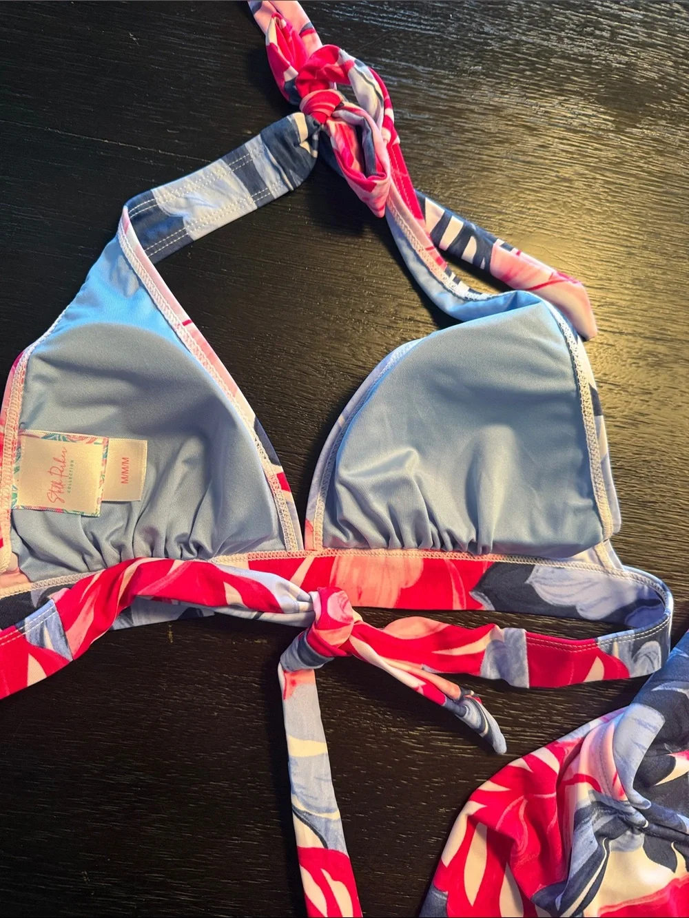 NWT Stella Parker 2 pc Floral Tankini Swim Set - Pink & Blue M